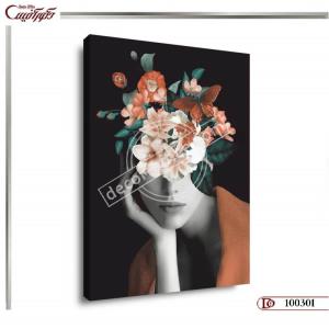 تابلو دیواری چهره مدرن R0301