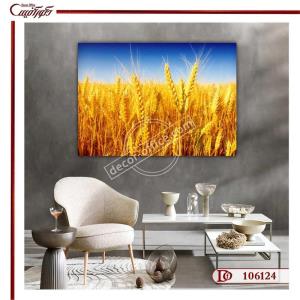 تابلو گندم زار فنگ شویی R6124