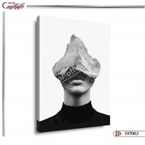 تابلو دکوراتیو چهره مدرن R7002