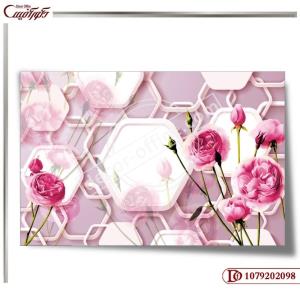 پوستر دیواری گل سه بعدی 2098