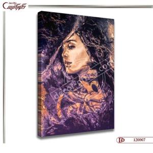 تابلو دیواری چهره خط R0007