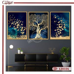 تابلو سه تکه مدرن L120334