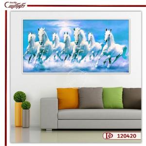 تابلو گله اسب فنگ شویی E120420