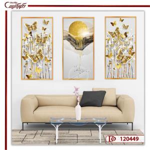 تابلو ست گوی و پروانه طلایی مدرن M120449