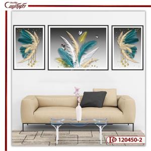 تابلو ست مدرن طرح پر 2-A120450