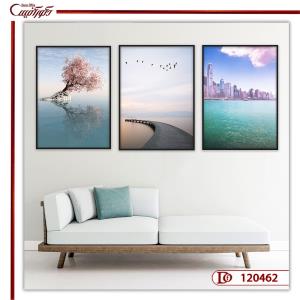 تابلو سه تکه منظره مدرن L120462