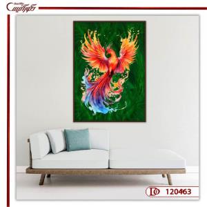 تابلو ققنوس سبز فنگ شویی R120463