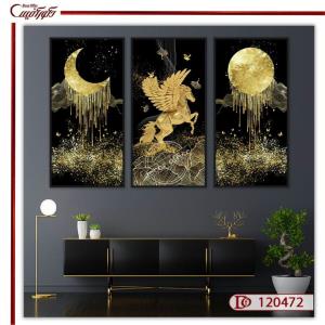 تابلو مدرن اسب بالدار M120472