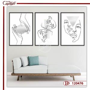 تابلو دیواری مینیمال چهره L120476