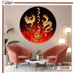 تابلو فنگ شویی ققنوس و اژدها C120490