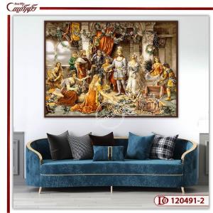 تابلو فنگ شویی تاج گذاری حضرت سلیمان R20491-2