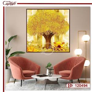 تابلو درخت سکه فنگ شویی S120494