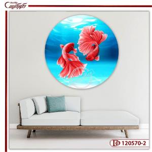 تابلو دو ماهی‌ قرمز | C120570-2