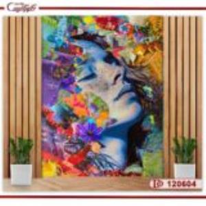 کاغذ دیواری سه بعدی چهره 120604