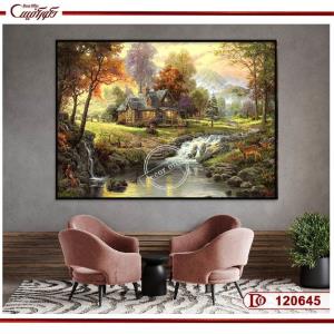 تابلو جنگل و کلبه R120645