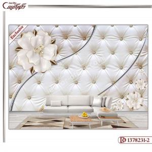 کاغذ دیواری سه بعدی گل 231-2