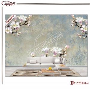 کاغذ دیواری سه بعدی گل 341-2