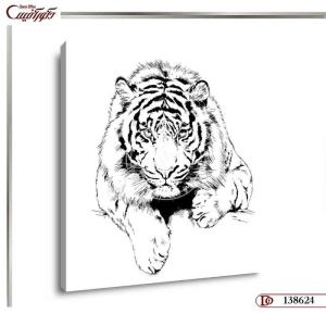تابلو دکوراتیو ببر S8624