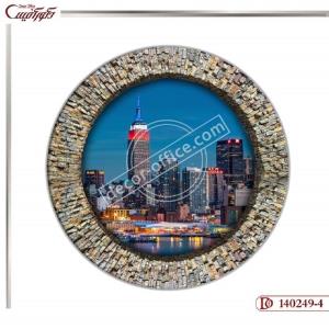 تابلو دایره منظره شهری C249-4