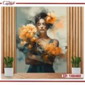 کاغذ دیواری سه بعدی زن 148460