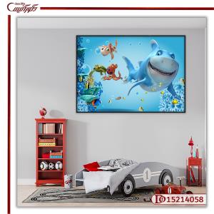 تابلو بوم کارتونی کوسه R15214058