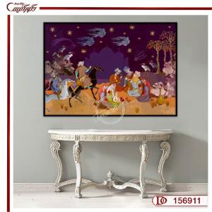 تابلو مینیاتور هزار و یک شب R156911