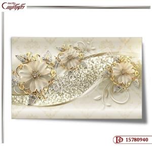 کاغذ دیواری سه بعدی گل 0940