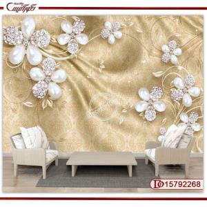 کاغذ دیواری سه بعدی گل فانتزی 15792268