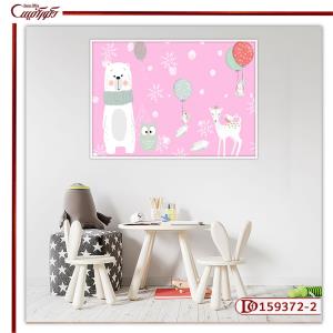 تابلو بوم دخترانه صورتی R2-159372