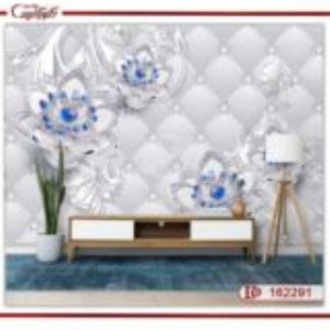 کاغذ دیواری سه بعدی طرح گل 162291