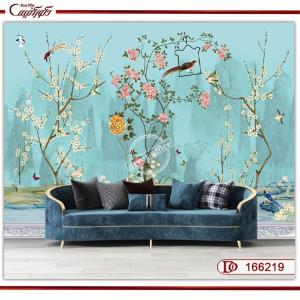 پوستر سه بعدی گل و پرنده 166219