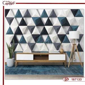 پوستر هندسی سه بعدی دو رنگ 167133