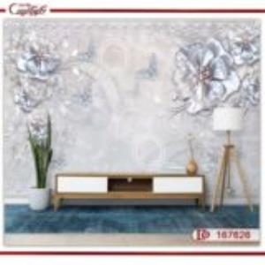 کاغذ دیواری سه بعدی گل 167626