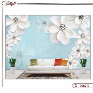 پوستر دیواری گل سه بعدی 8717