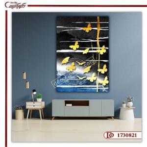 تابلو مدرن فنگ شویی پروانه R0821