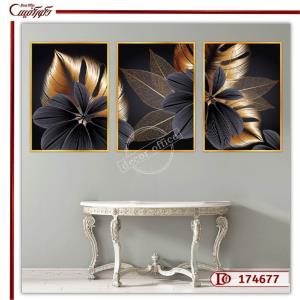 تابلو ست گل و برگ 174677