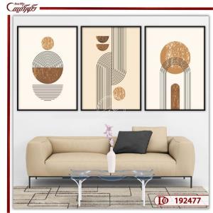 تابلوی سه‌تکه مینیمال- هندسه و آرامش در طراحی مدرن L192477