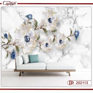 پوستر دیواری سه بعدی گل 202113