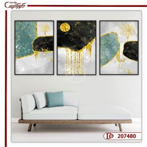 تابلو سه تکه دکوراتیو مدرن L207480
