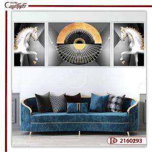 تابلو سه تکه اسب مدرن A2160293