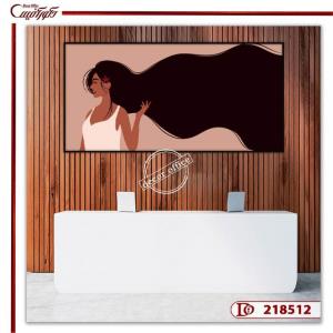 تابلو دکوراتیو دختر مینیمال E218512