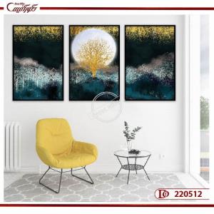 تابلو سه تکه مدرن طرح طبیعت L220512