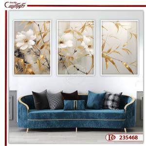 تابلو ست گل های سفید L235468