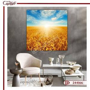 تابلو گندم زار فنگ شویی S4166