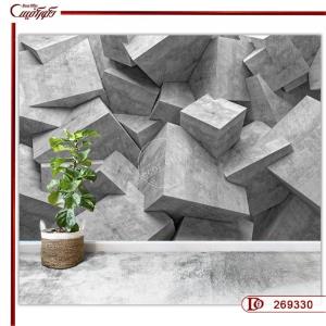 پوستر هندسی سه بعدی احجام بتنی 269330