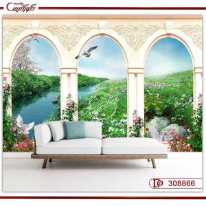 پوستر دیواری منظره تراس 308866 