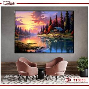 تابلو طبیعت غروب خورشید R315830