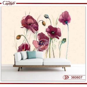 پوستر دیواری سه بعدی گل نقاشی 360607
