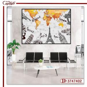 تابلو دیواری نقشه و گردشگری R3747402