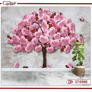 پوستر سه بعدی گل و درخت 374996 